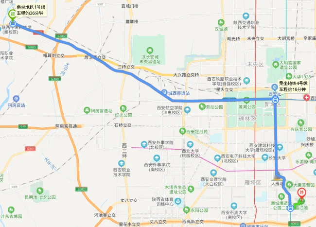 西安咸阳到西安北站有地铁吗（咸阳森林地铁站到西安北票价）5