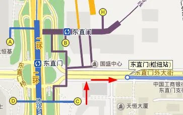 东直门地铁站一共有几个出口分别是哪些 具体一些(地铁二号线东直门站c出口)2