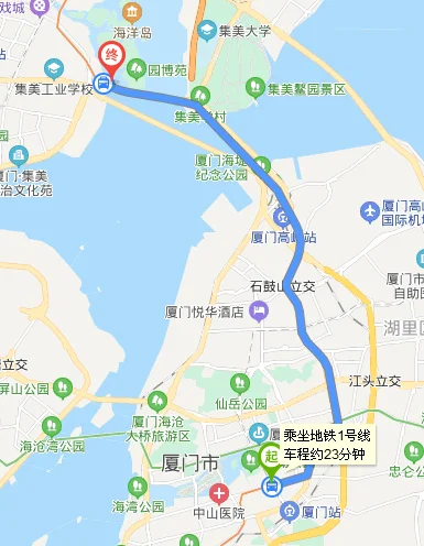 厦门地铁2号线体育中心站的位置（厦门地铁湖滨东路有几个出口）3