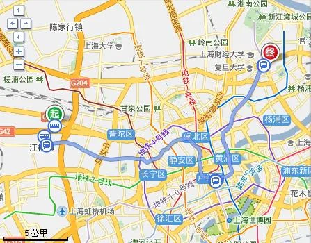 关于如何乘地铁到五角场（上海）（江桥到五角场地铁站）