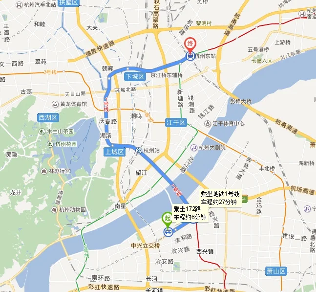 高铁 杭州东站下车去滨江区坐地铁怎么走（滨江到杭州东站地铁）