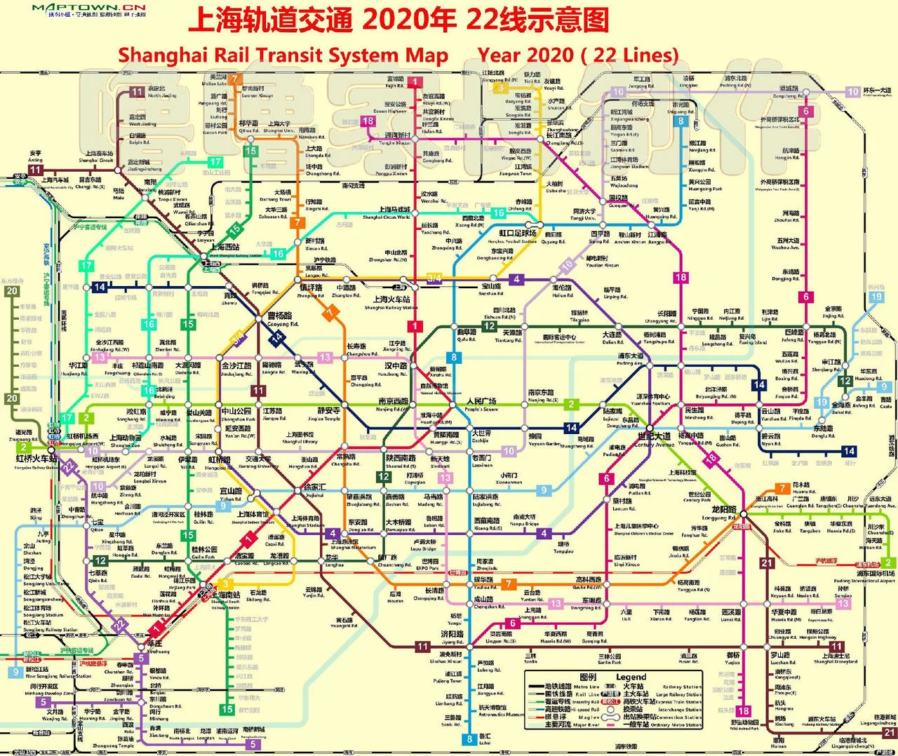 求2020上海市轨道交通规划图(2020年上海地铁高清图)3