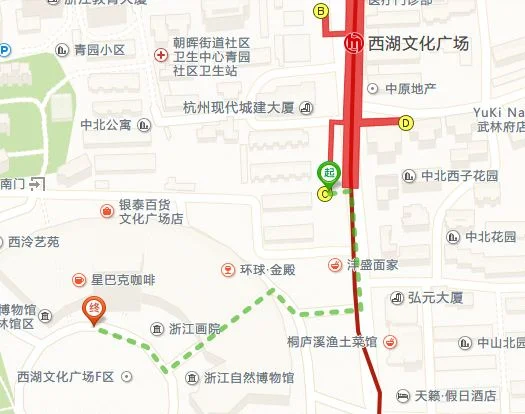 人民路地铁站到西湖文化广场地铁站怎么走(大运河站地铁到西湖文化广场)2