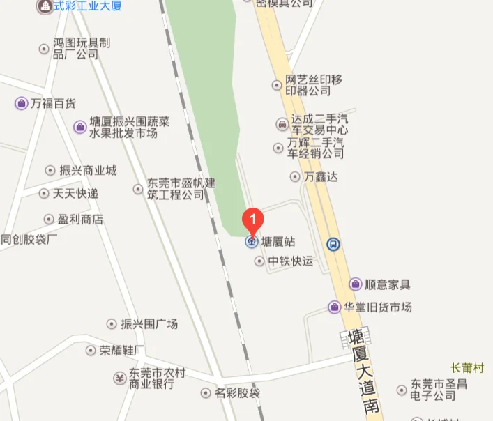 高铁东莞南站(塘厦站）经纬坐标（塘厦高铁站）