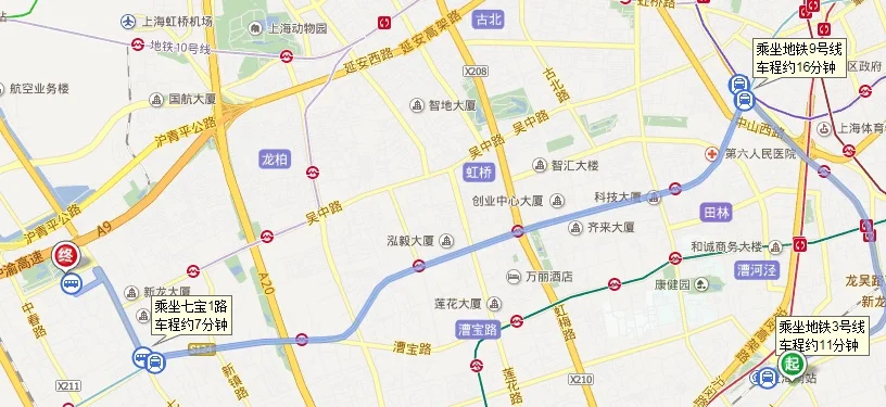 从娄山关路到沪星公路顺恒国际广场25号怎么（方顺恒广场地铁）