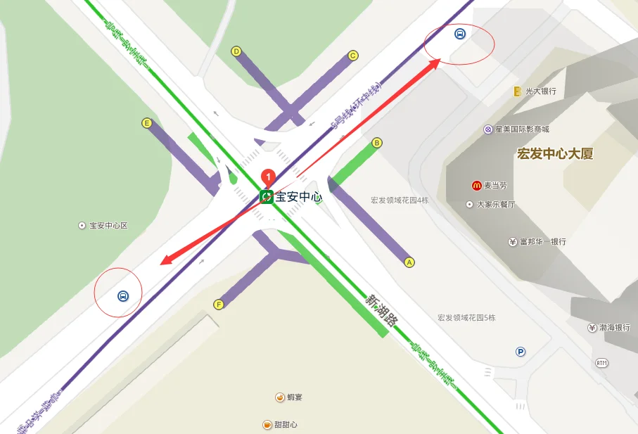 深圳地铁一号线上宝安中心地铁站靠近哪个公交（深圳地铁宝安中心站出口）3