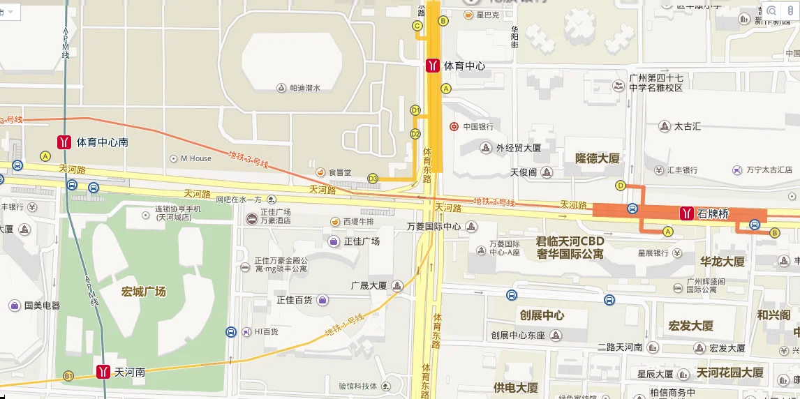 广州天河正佳广场在哪个地铁站坐什么地铁去（赤岗地铁站到正佳广场怎么）1