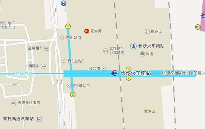 长沙高铁站有地铁口吗（长沙高铁站有几号地铁站）