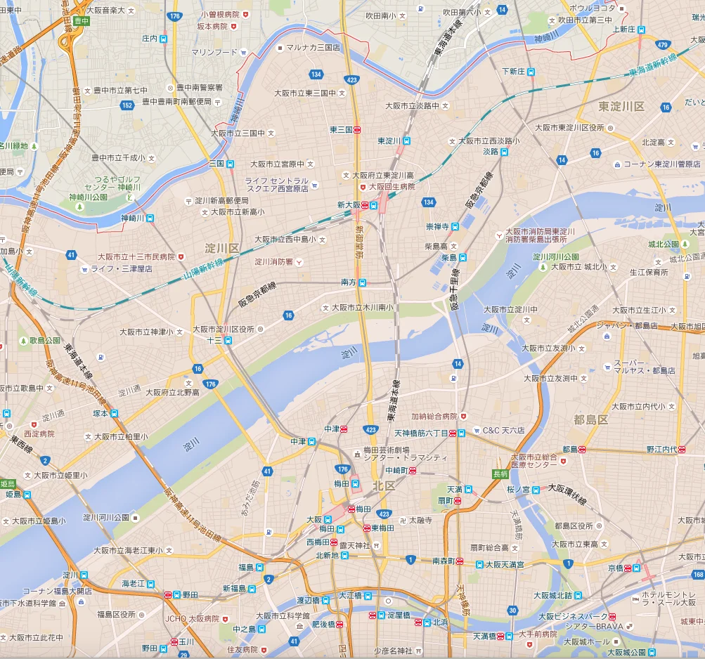 大阪的地铁图是怎样的（大阪各地铁线路）3