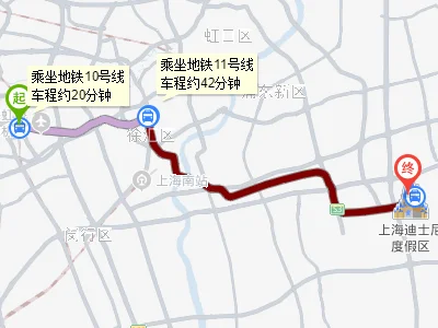 请问:虹桥火车站到迪士尼乐园做地铁几号线（上海地铁虹桥去迪斯尼几号线）