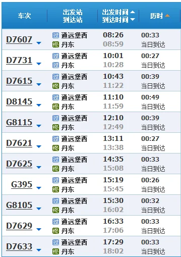 沈阳到哈尔滨的高铁时刻表（沈阳到通远堡西高铁时刻表）2