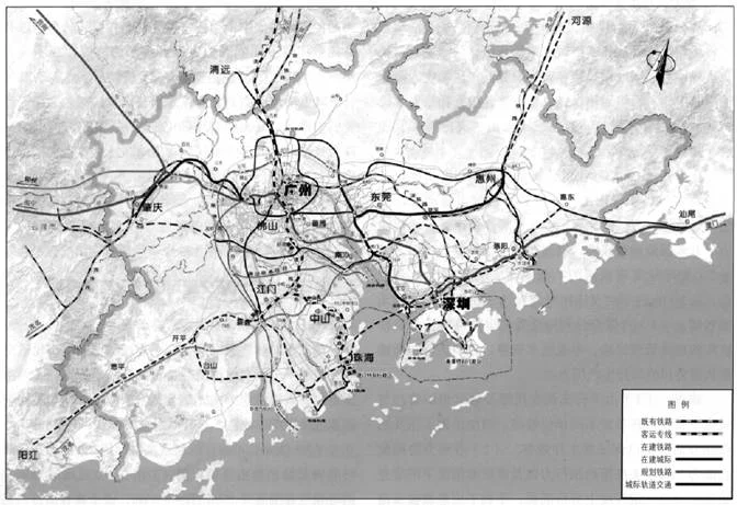 珠三角城际快速轨道交通的开通线路（珠江三角洲地区城际轨道交通网）4