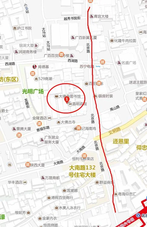 大佛寺在哪个地铁（北京路大佛寺哪个地铁出口近）