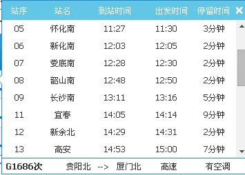 长沙到怀化高铁时刻表（福清到怀化高铁时刻表）