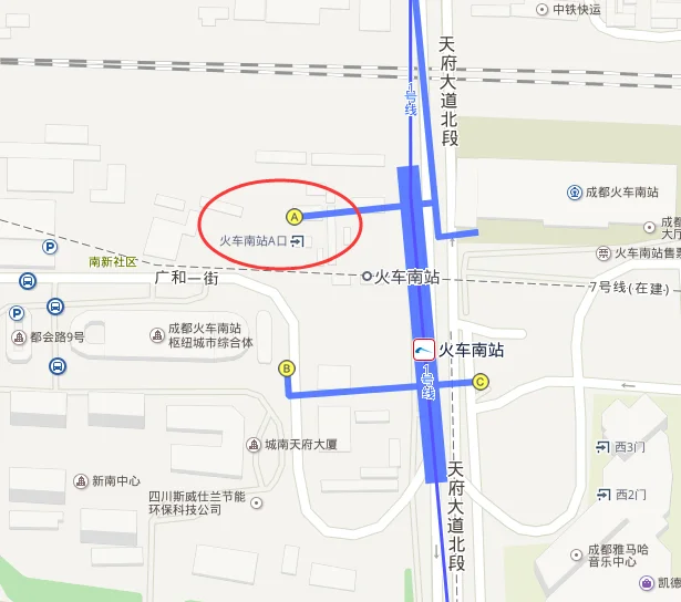 请问从成都南站有没有地铁3号线(成都南站地铁口)5