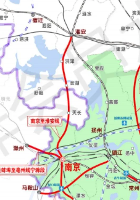 江苏铁路的2020年我省铁路发展规划（宁淮铁路最新规划图）3