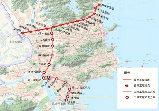 珠海地铁的路网规划(珠海地铁官方规划图)2