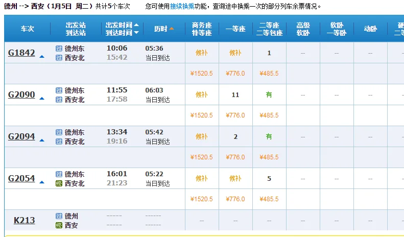 德州到西安火车经过哪些站（西安到德州高铁）1