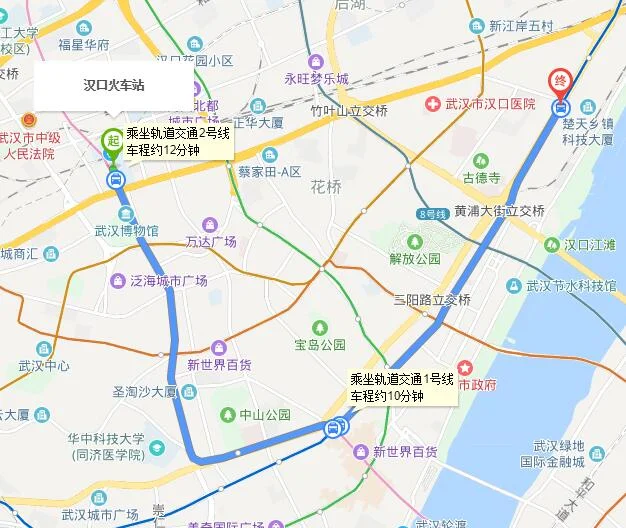 汉口火车站是几号地铁途经哪些站点（地铁二七小路到汉口火车站）