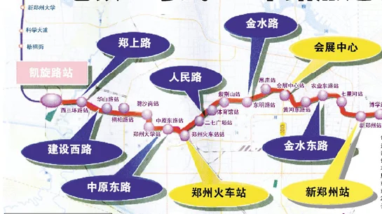郑州市地铁1号什么时间通车线路是怎样的（郑州嵩山路地铁开通时间）2