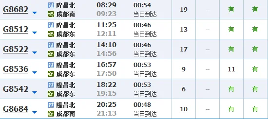 成都到都江堰的高铁时间表（隆昌到都江堰高铁）2