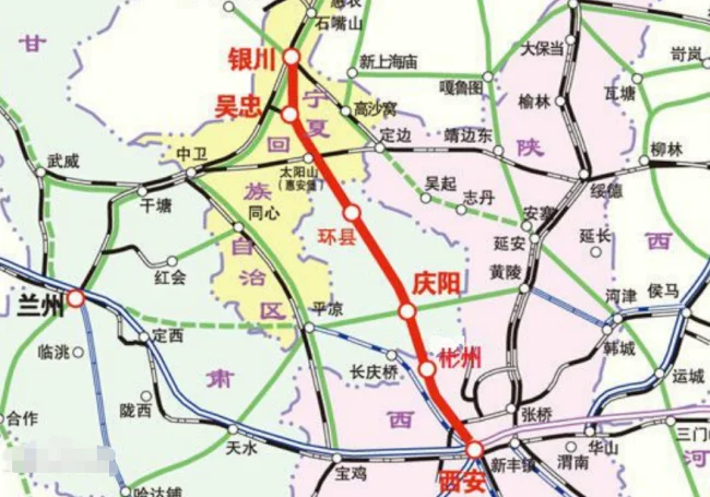 铁路交通地图（银川地图铁路）5
