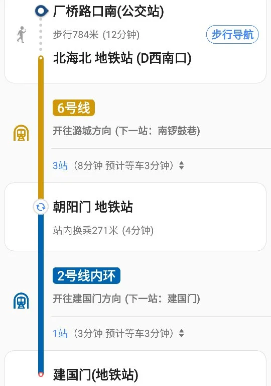 北京地铁各线路及站名(旧宫到建国门地铁站)4