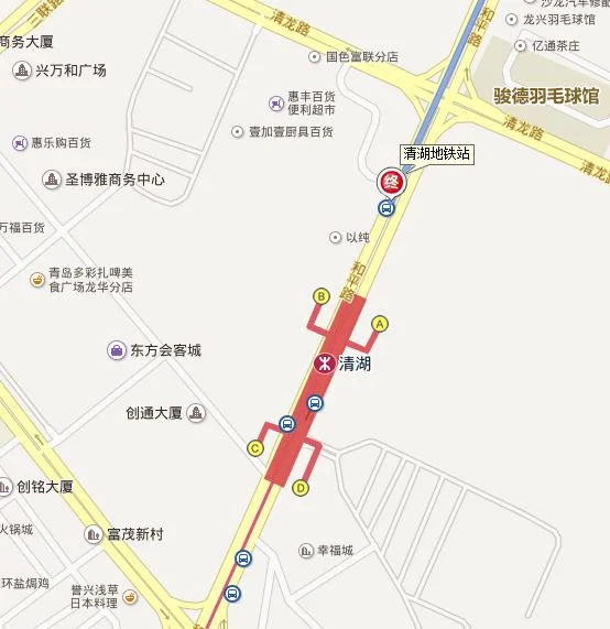 我想知道深圳龙华的清湖地铁站4号线到深圳北站的地铁清湖地铁站有ABCD4出口做哪个都可以到吗(清湖地铁哪个出口有M287)3