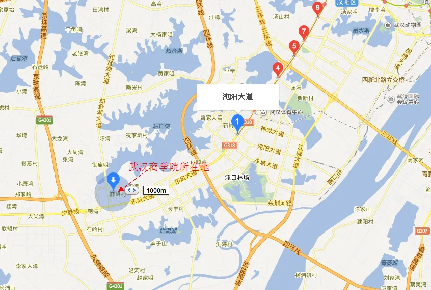 武昌到洪山区黄家湖武汉工商学院坐地铁怎么走（武汉工商学院周围地铁）