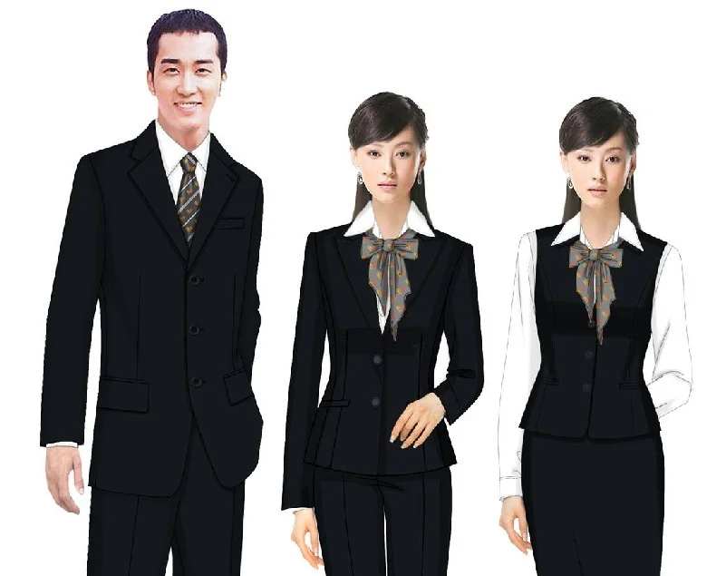 国内外的地铁站务员职业装款式(天津地铁教务员职业装款式)1