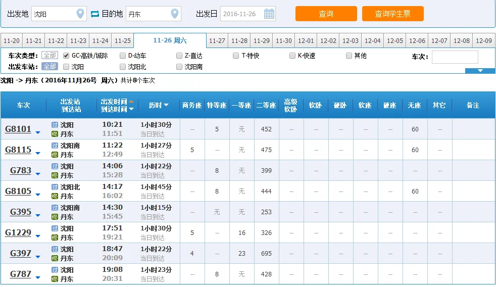 沈阳到丹东高铁最晚一趟车(沈阳到丹东高铁动车)