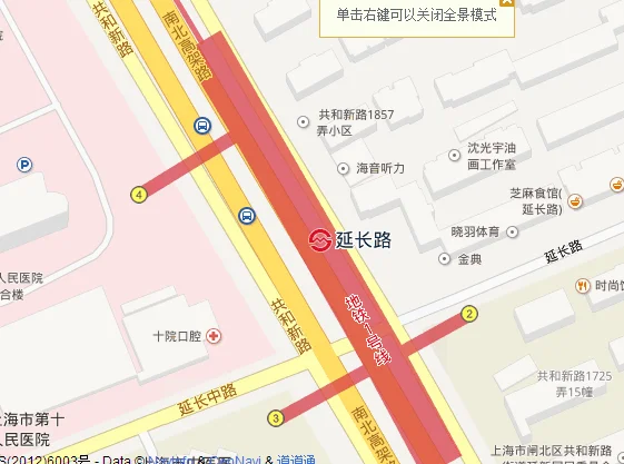 地铁1号线人民广场站出口示意图(地铁1号线塔园路站出口)3