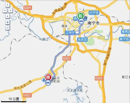 南宁高铁站去南宁机场有多远（南宁飞机场到高铁站有多远）