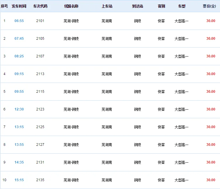 铜陵到芜湖的高铁在哪上车（芜湖到铜陵的高铁）