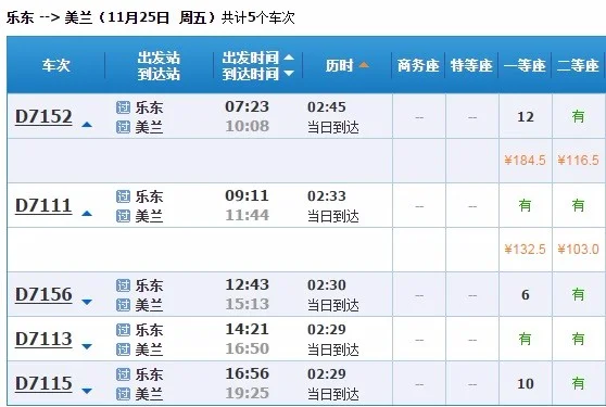 海口到乐东高铁时刻表（美兰到乐东高铁时刻表）4