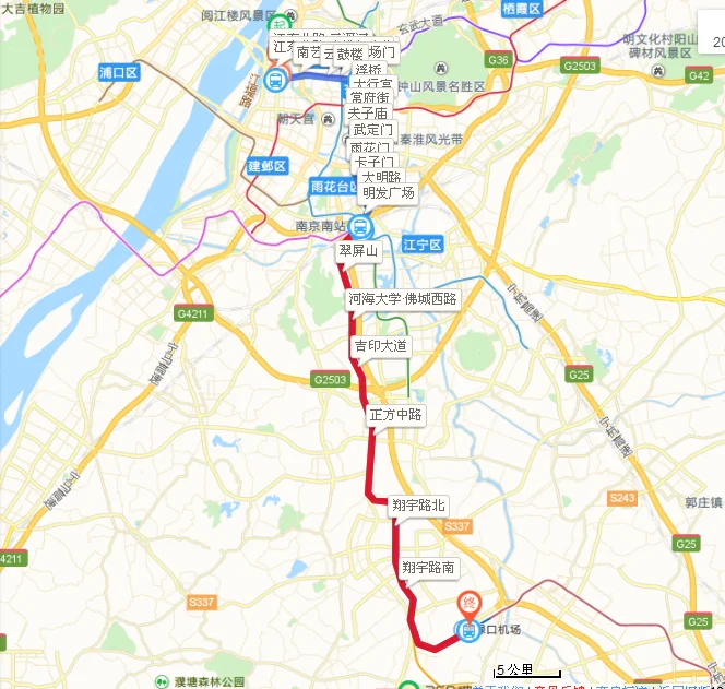 南京地铁三号线是从哪到哪(南京卡子门到禄口机场地铁)