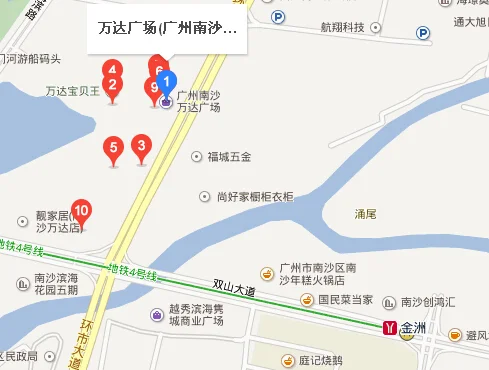 广州万达广场附近有哪些地铁站(万达广场广州南沙店地铁出口)