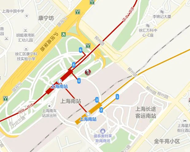 上海南站有地铁几号线（火车南站地铁站几号线）5