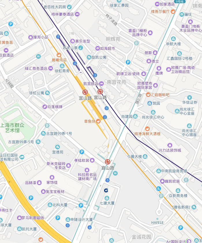 上海地铁4号线哪个站台换乘9号线（地铁九号怎样到四号线地铁站）