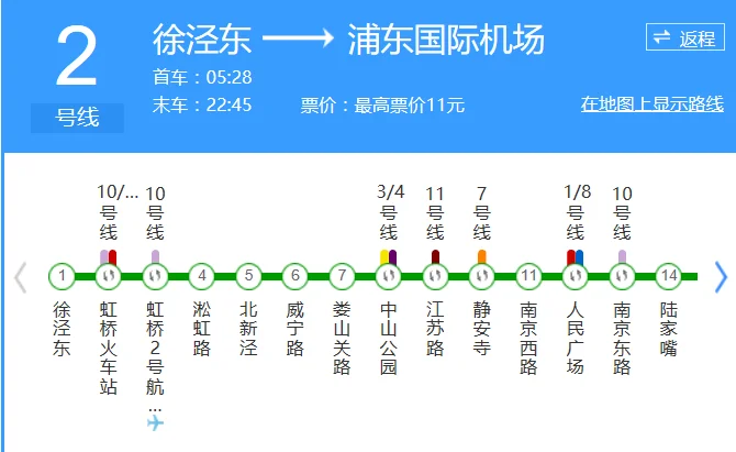 上海地铁2号线到虹桥火车站不到两站要转车怎么回事(上海地铁2号线淞虹路虹桥火车站)1