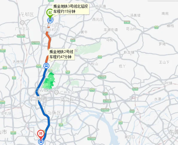 广州白云机场到广州南站有没有直达地铁站怎么走需要多长时间（广州白云机场下飞机到地铁站要多久）2