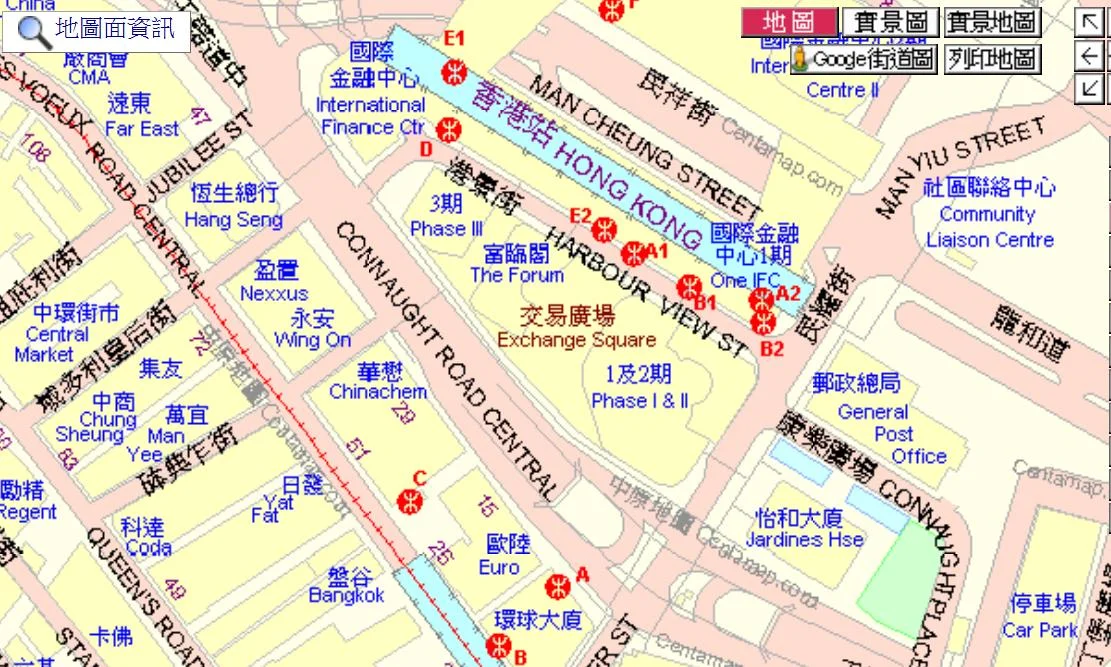 香港地铁站哪个出口是中环IFC(香港环球大厦地铁站)2