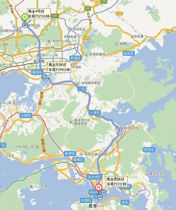 深圳北到香港怎么坐地铁多少钱（深圳北站到尖沙咀怎么坐地铁）