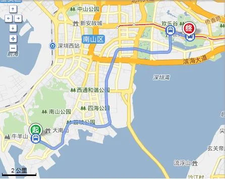 深圳地铁2号线去华侨城(益田到华侨城地铁站)3