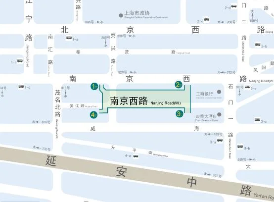 上海地铁人民广场站各个出口对应的路是什么（南京西路12地铁共几个出口）2