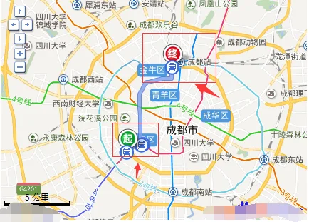 成都昭觉寺车站地铁（成都红牌楼到昭角寺汽车站坐地铁）3