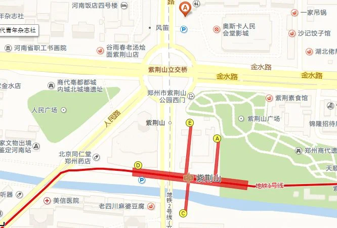郑州地铁1号线紫荆山出口有几个（郑州地铁紫荆山出口详细图）2