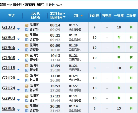 从昆明高铁到贵州普安县(曲靖到普安高铁时刻表)3