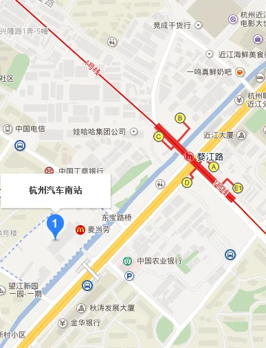 杭州地铁一号线途径哪几站（杭州地铁一号线南站）2