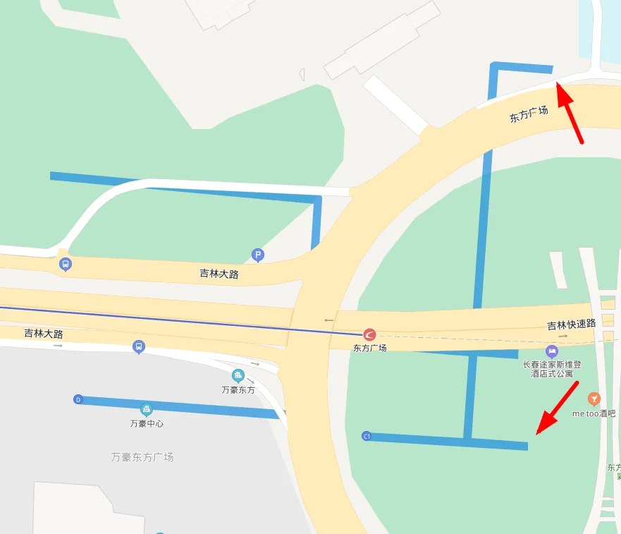 长春市地铁线路图规划站点（长春市东方广场地铁口规划）2